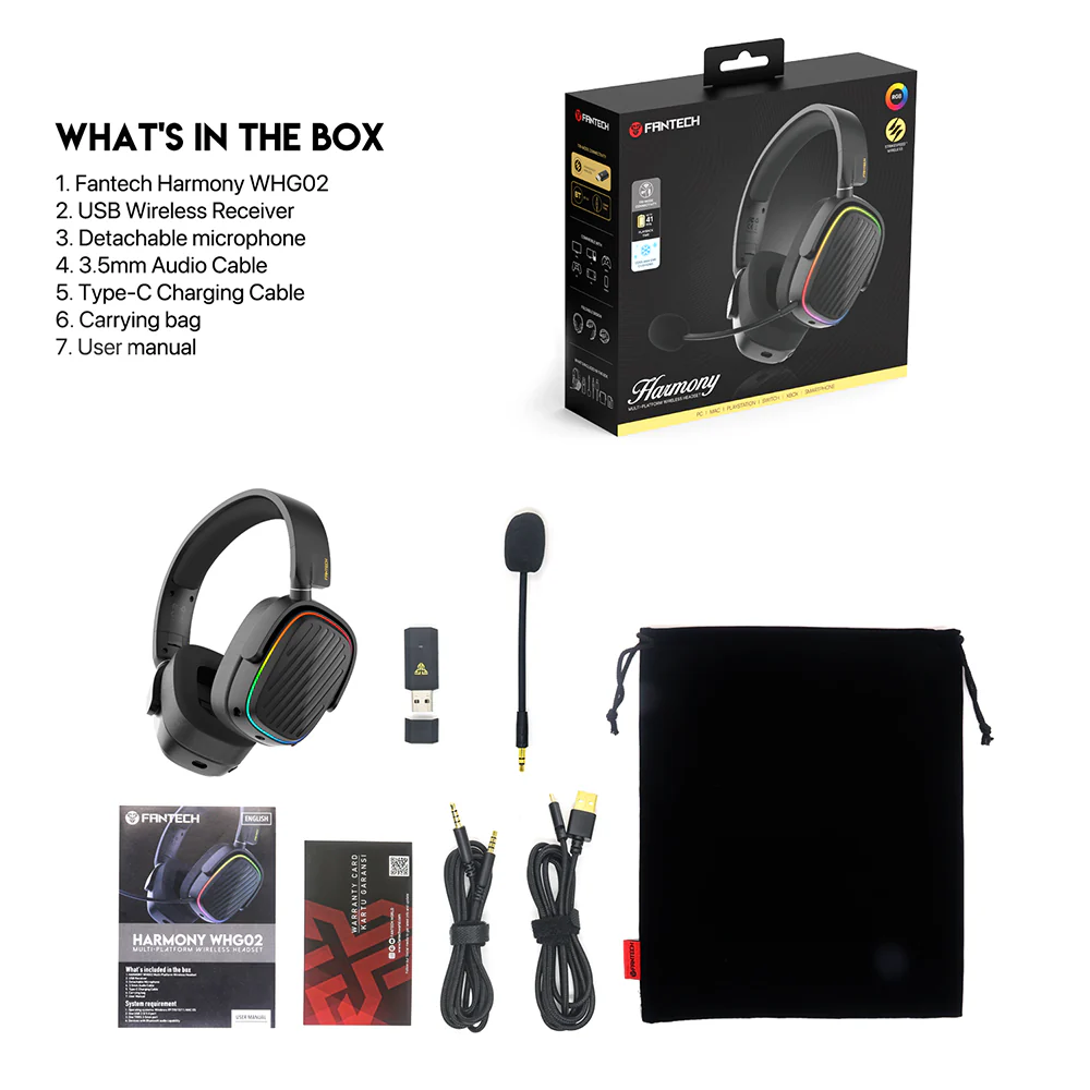 Fantech WHG02 Harmony Wireless Headset Fantech WHG02 Harmony Wireless Headset